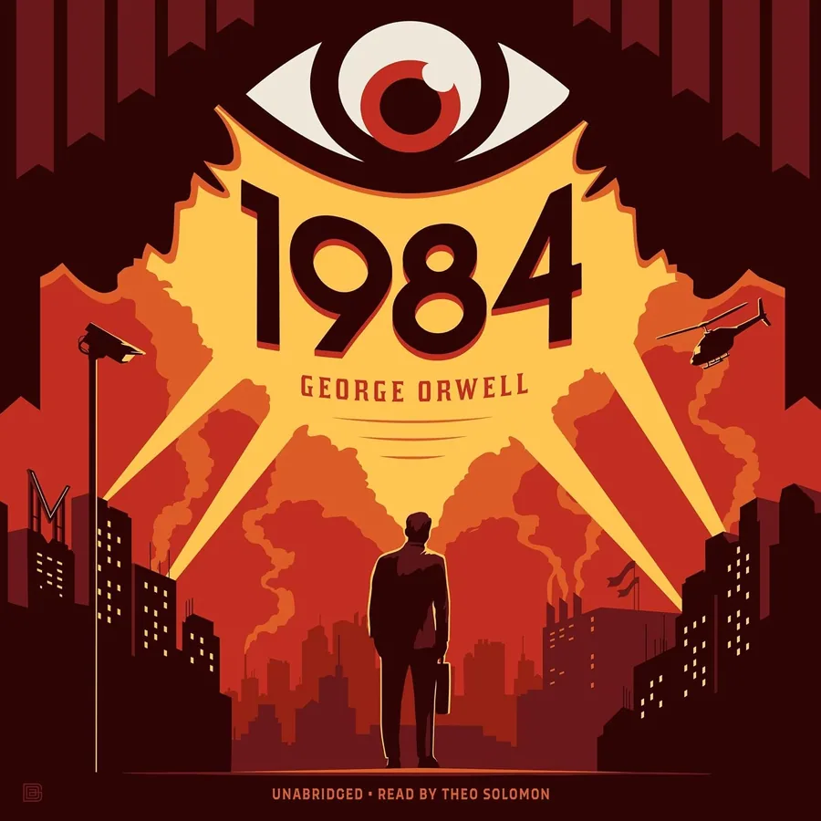1984 by George Orwell audiobook cover