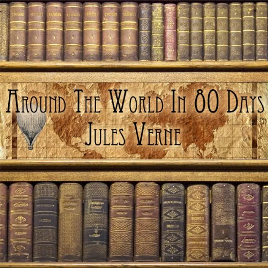 Around the World in Eighty Days by Jules Verne audiobook cover