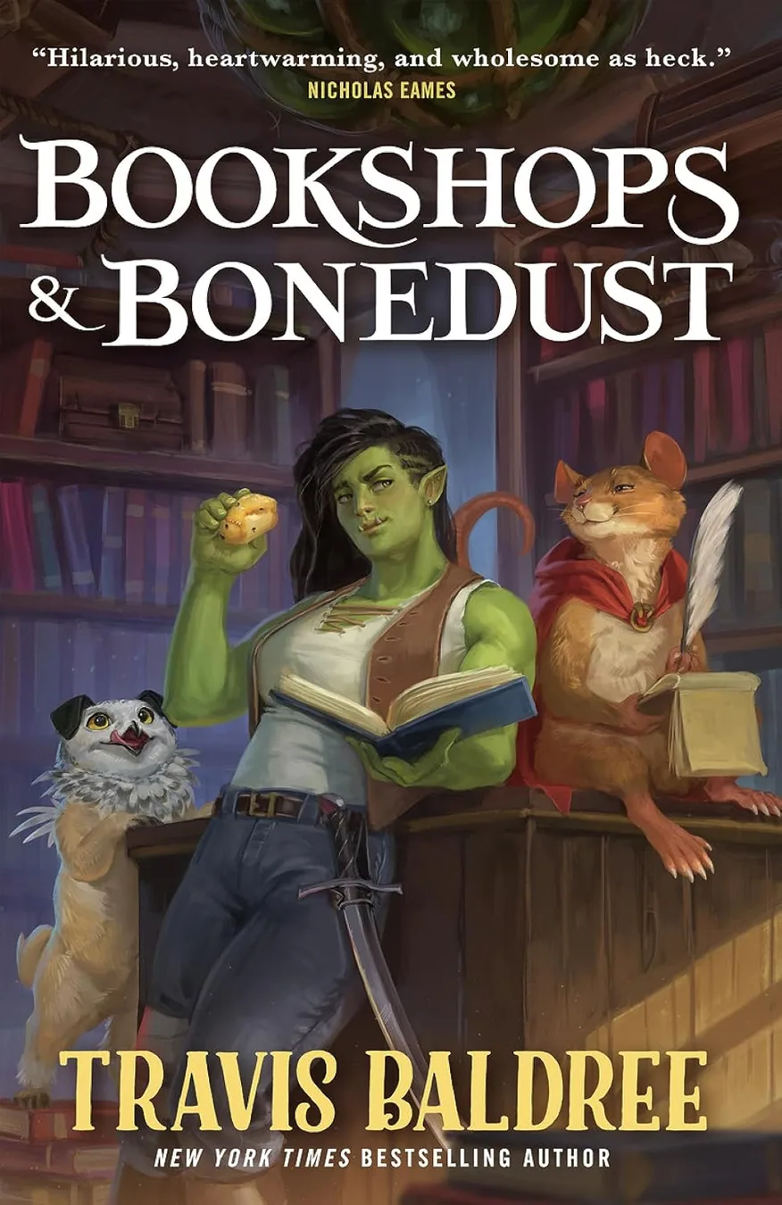 Cover of Bookshops & Bonedust (Legends & Lattes Book 2) by Travis Baldree